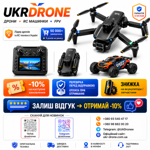 Квадрокоптер дрон LYZRC L106 PRO GPS с камерой 4K, 2-осевой стабилизацией, FPV, RC пультом, до 1200 м