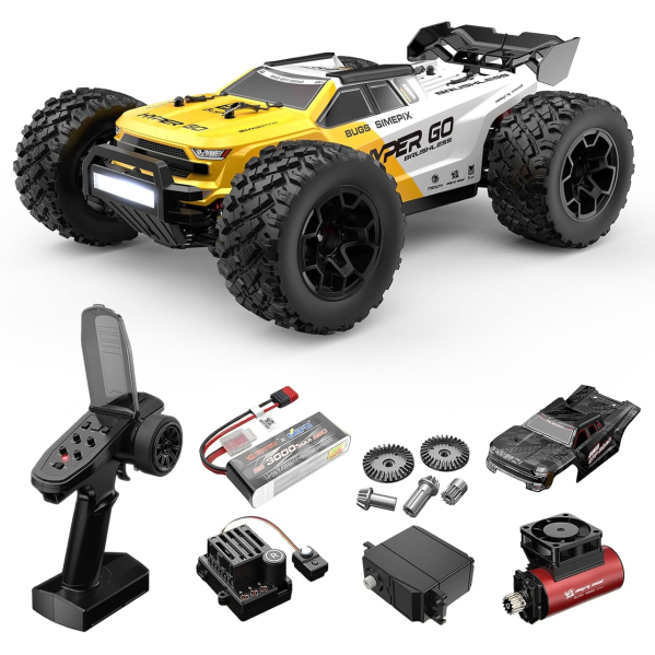 Машинка на пульте MJX 14207 Hyper Go 1:14 4WD 2 АКБ до 80 км/ч RC внедорожник Brushless бесщеточный мотор монстр трак скоростная L
