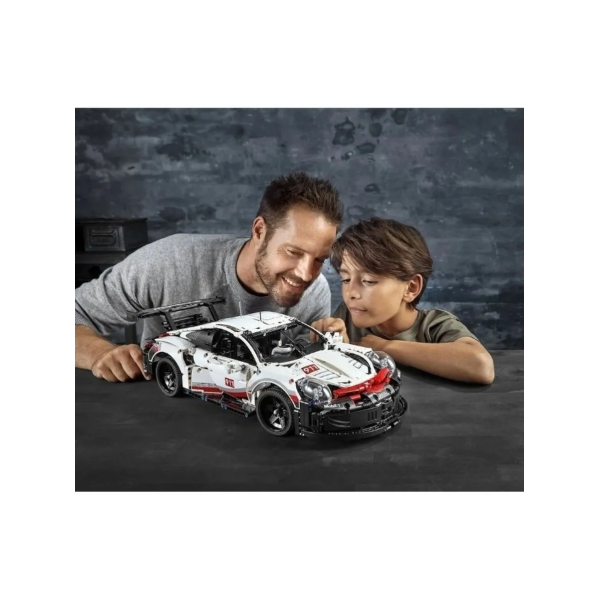 Конструктор Porsche 911 1631 деталей в стиле LEGO, спортивный автомобиль, модель суперкара, большой конструктор подарочная коробка