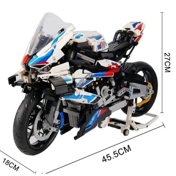 Конструктор Technic BMW M 1000RR 1920 деталей в стиле LEGO, спортивный мотоцикл 1:5, большой коллекционный набор