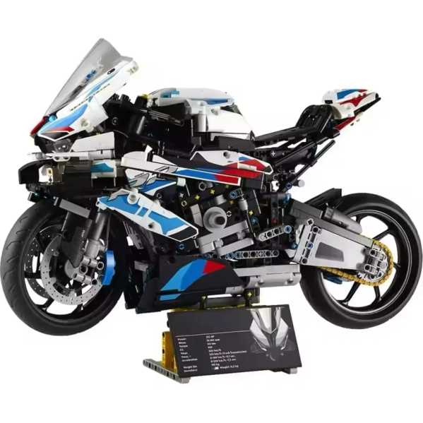 Конструктор Technic BMW M 1000RR 1920 деталей в стиле LEGO, спортивный мотоцикл 1:5, большой коллекционный набор