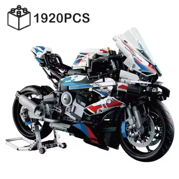 Конструктор Technic BMW M 1000RR 1920 деталей в стиле LEGO, спортивный мотоцикл 1:5, большой коллекционный набор