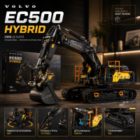 Конструктор Technic Volvo EC500 Hybrid 2359 деталей в стиле LEGO, гусеничный экскаватор, строительная техника