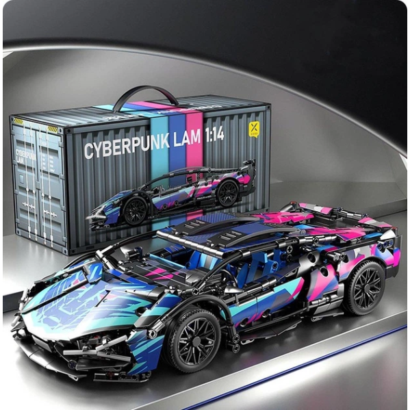 Конструктор Lamborghini Supercar 1314 деталей в стиле LEGO Technic, спортивный автомобиль 1:14, машинка для детей