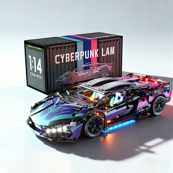 Конструктор Lamborghini Supercar 1314 деталей в стиле LEGO Technic, спортивный автомобиль 1:14, машинка для детей