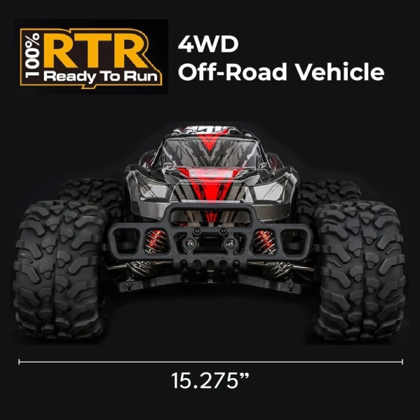 Машинка на радиоуправлении HOSHI RC машинка N518 4WD 1:8 до 100+ км/ч | Бесколлекторный Monster Truck 3670 2500KV | RC внедорожник