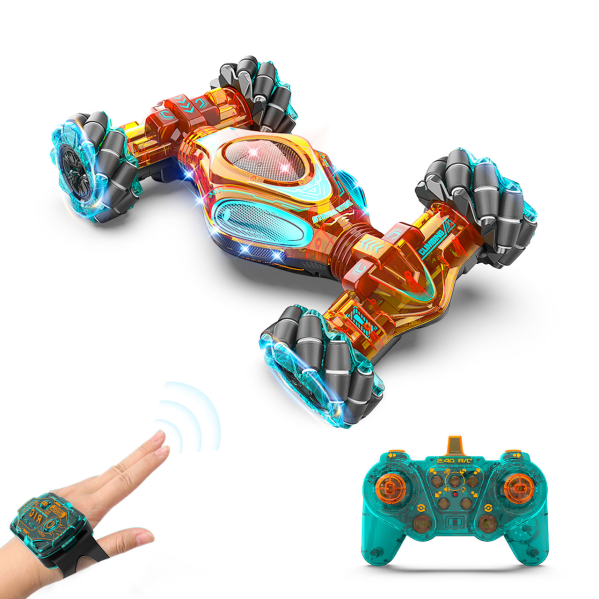 Радиоуправляемая машинка, HOSHI 1611 MAX, 1:16, 4WD, управление жестами, пульт, трюковая машинка, перевертыш, вездеход, на радиоуп