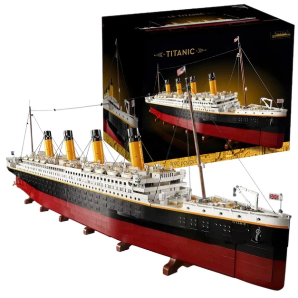Конструктор Titanic 10294 на 9090 деталей, круизный лайнер Титаник 135 см, коллекционная модель корабля для взрослых 18+