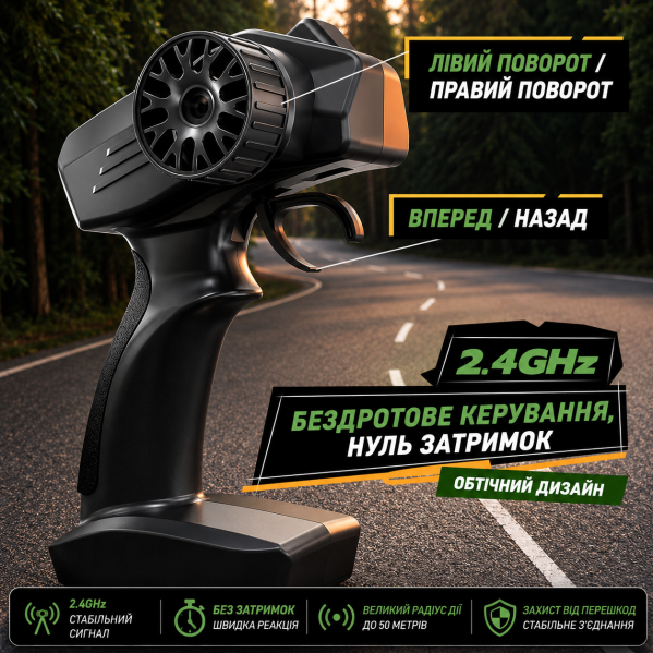 Машинка на радиоуправлении ZLL SG716 1:24 4WD, RC дрифт авто на пульте, спортивный автомобиль до 20 км/ч, LED подсветка