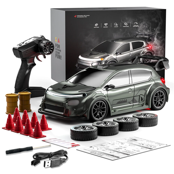 Машинка на радиоуправлении ZLL SG718 1:24 4WD, RC дрифт авто на пульте, спортивный автомобиль до 20 км/ч, LED подсветка