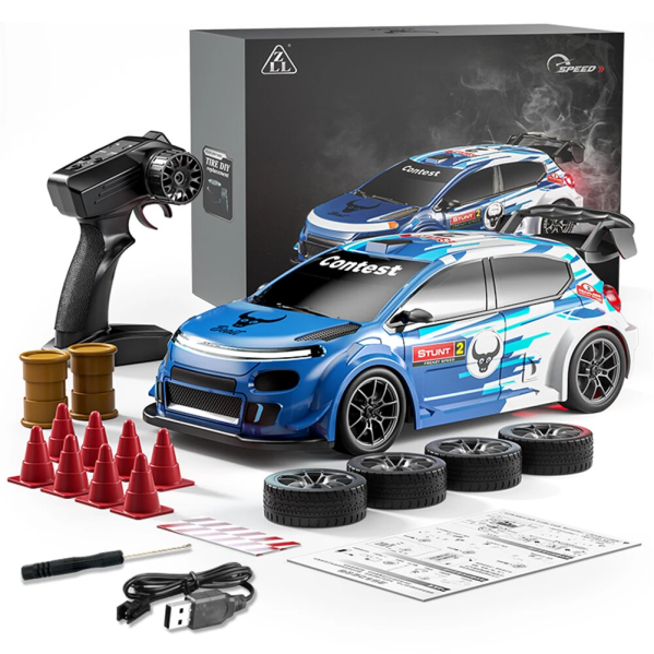 Машинка на радиоуправлении ZLL SG718 1:24 4WD, RC дрифт авто на пульте, спортивный автомобиль до 20 км/ч, LED подсветка