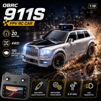 Радиоуправляемая машинка Rolls-Royce Cullinan FPV 1:18 4WD с камерой 720P, экраном 4.5", Wi-Fi, дрифт, 20 км/ч, 2 комплекта колес