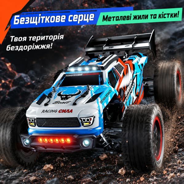 Радиоуправляемая машинка SG316 PRO 4WD RC внедорожник на пульте до 40 км/ч 2 АКБ