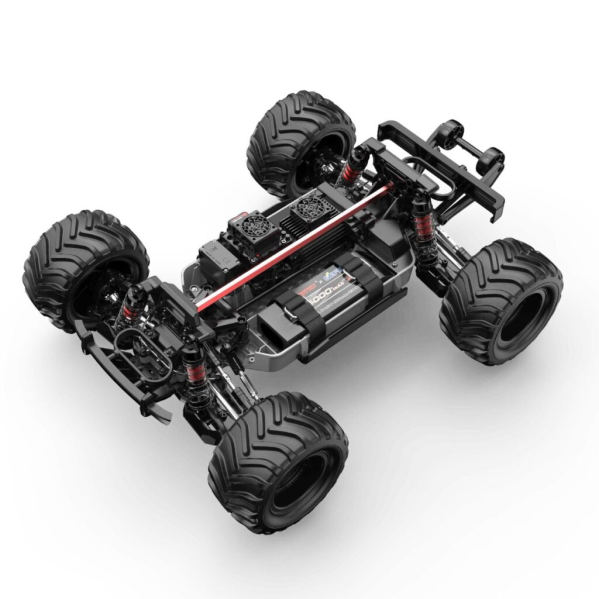 Машинка на пульте управления MJX Hyper Go 10210 1:10 4WD 80+ км/ч, безщеточный внедорожник RC монстр-трак с металлической транс.
