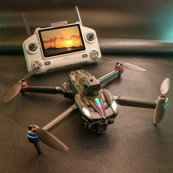 Квадрокоптер XKJ KY108 FPV с экраном 4.3", бесколлекторный дрон, двойная HD-камера, WiFi, оптическое позиционирование, обход помех Квадрокоптер XKJ KY108 FPV с экраном 4.3", бесколлекторный дрон, двойная HD-камера, WiFi, оптическое позиционирование, обход помех