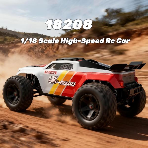 Радиоуправляемая машинка MJX HYPER GO 18208 1:18 4WD до 45 км/ч, RC внедорожник на пульте управления, металлическая трансмиссия, 2 Радиоуправляемая машинка MJX HYPER GO 18208 1:18 4WD до 45 км/ч, RC внедорожник на пульте управления, металлическая трансмиссия, 2