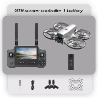 Квадрокоптер GT9 с пультом с экраном 4.3", 1 аккумулятора, FPV дрон, камера, до 100 м, бесщеточный