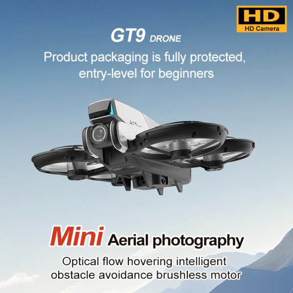 Квадрокоптер GT9 с пультом с экраном 4.3", 1 аккумулятора, FPV дрон, камера, до 100 м, бесщеточный Квадрокоптер GT9 с пультом с экраном 4.3", 1 аккумулятора, FPV дрон, камера, до 100 м, бесщеточный