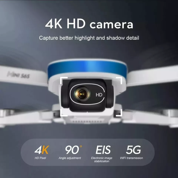 Квадрокоптер S6S mini Drone мини дрон с 4K HD камера. ESC, FPV, GPS, до 1200м, до 25 мин. 2 аккумулятора Квадрокоптер S6S mini Drone мини дрон с 4K HD камера. ESC, FPV, GPS, до 1200м, до 25 мин. 2 аккумулятора