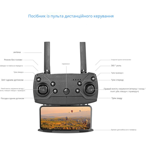 Квадрокоптер с камерой E99 Pro2 - мини дрон 4К FPV дальность до 100 м. до 15 мин. полета Квадрокоптер с камерой E99 Pro2 - мини дрон 4К FPV дальность до 100 м. до 15 мин. полета