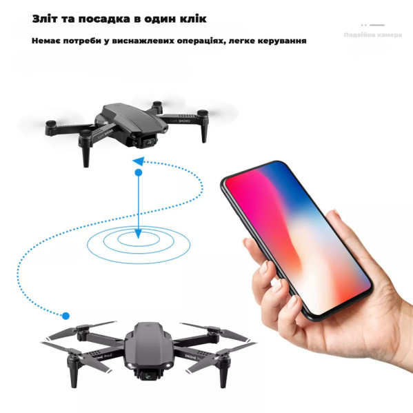 Мини Квадрокоптер с камерой - дрон E99 Pro 2 - HD FPV Wi Fi - до 15 минут полета Мини Квадрокоптер с камерой - дрон E99 Pro 2 - HD FPV Wi Fi - до 15 минут полета