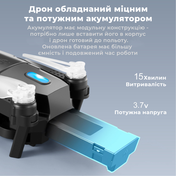 Квадрокоптер с 4K камерой YLRC S98 - дрон, предупреждение препятствий, до 40 мин. (2 Аккумулятора) Квадрокоптер с 4K камерой YLRC S98 - дрон, предупреждение препятствий, до 40 мин. (2 Аккумулятора)