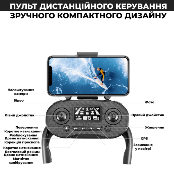 Квадрокоптер дрон с камерой LSRC S+ Ultra 4K HD FPV, БК двигатели, 1,2 км до 30 мин. полета + КЕЙС Квадрокоптер дрон с камерой LSRC S+ Ultra 4K HD FPV, БК двигатели, 1,2 км до 30 мин. полета + КЕЙС
