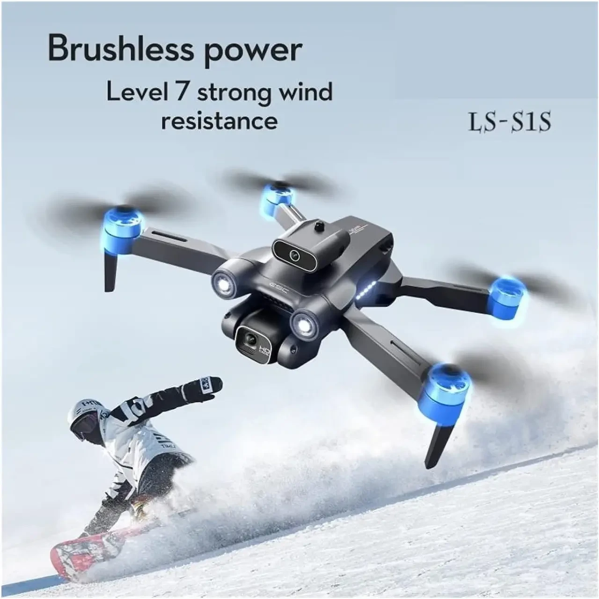 Квадрокоптер с камерой LSRC S1S Mini Drone - 4K, FPV БК моторы 100 м. до 30 хв. (2 аккумулятора) Квадрокоптер с камерой LSRC S1S Mini Drone - 4K, FPV БК моторы 100 м. до 30 хв. (2 аккумулятора)