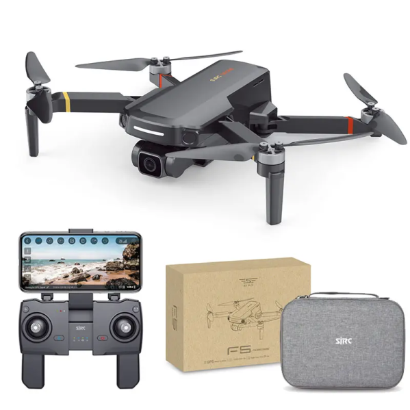 Квадрокоптер SJRC F5S 4K Pro – дрон с 4K камерой, 5G Wi-Fi, GPS, FPV, БК моторы, 3, км, до 30 мин. полета