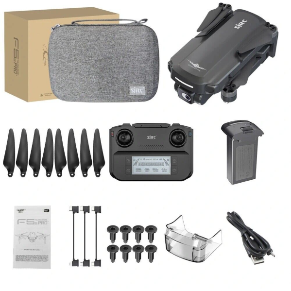 Квадрокоптер SJRC F5S 4K Pro – дрон с 4K камерой, 5G Wi-Fi, GPS, FPV, БК моторы, 3, км, до 30 мин. полета Квадрокоптер SJRC F5S 4K Pro – дрон с 4K камерой, 5G Wi-Fi, GPS, FPV, БК моторы, 3, км, до 30 мин. полета
