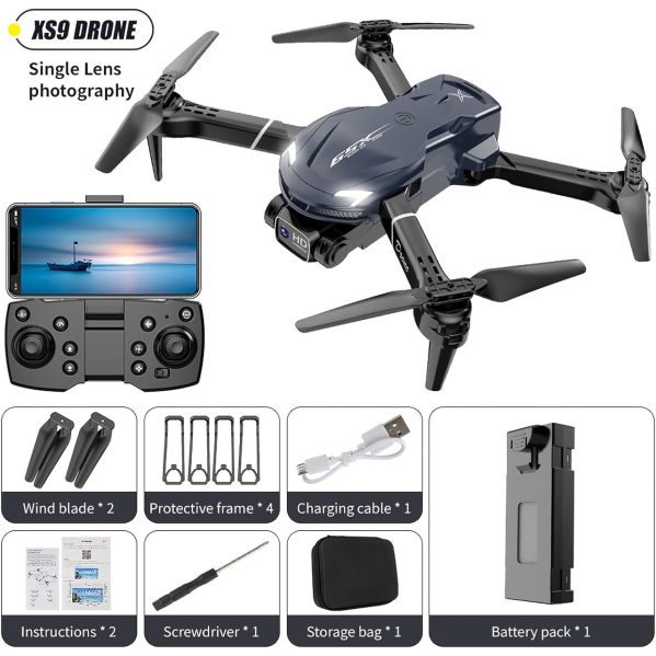 Квадрокоптер XS9 дрон с камерой HD FPV, до 100 м. 30 мин. полета + кейс ( 2 аккумулятора) Квадрокоптер XS9 дрон с камерой HD FPV, до 100 м. 30 мин. полета + кейс ( 2 аккумулятора)