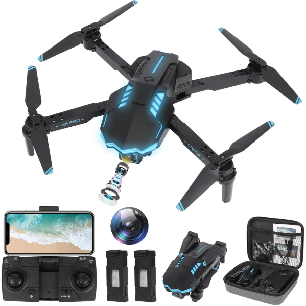 Квадрокоптер X6 с камерой для ребенка FPV на радиоуправлении для новичков Дрон на пульте управления + кейс Квадрокоптер X6 с камерой для ребенка FPV на радиоуправлении для новичков Дрон на пульте управления + кейс