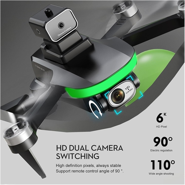 Квадрокоптер S5S mini Drone мини дрон с 4K HD камера. ESC, FPV, до 150 м, до 15 мин. 1 аккумулятор Квадрокоптер S5S mini Drone мини дрон с 4K HD камера. ESC, FPV, до 150 м, до 15 мин. 1 аккумулятор