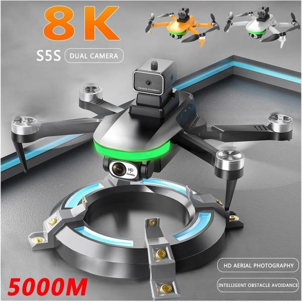 Квадрокоптер S5S mini Drone мини дрон с 4K HD камера. ESC, FPV, до 150 м, до 15 мин. 1 аккумулятор Квадрокоптер S5S mini Drone мини дрон с 4K HD камера. ESC, FPV, до 150 м, до 15 мин. 1 аккумулятор