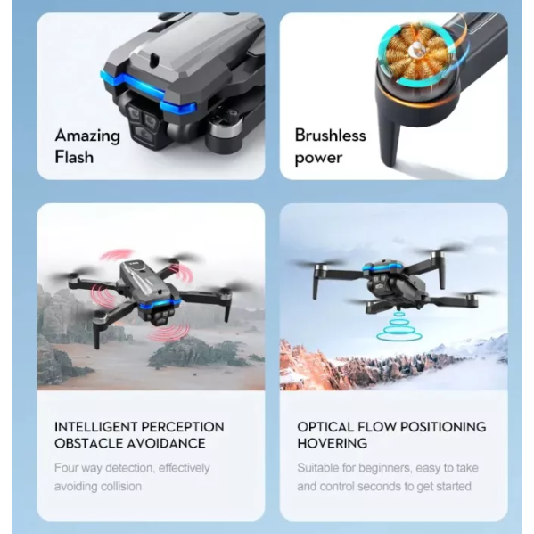 Квадрокоптер S8s Pro Max - дрон с камерой 4К HD FPV, БК моторы, до 150 м. 15 мин + кейс (1 аккумулятор) Квадрокоптер S8s Pro Max - дрон с камерой 4К HD FPV, БК моторы, до 150 м. 15 мин + кейс (1 аккумулятор)