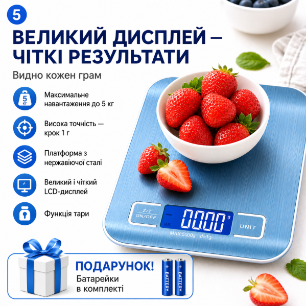 Весы кухонные электронные с дисплеем до 5 кг  кухонные весы без чаши, парикмахерские электронные весы