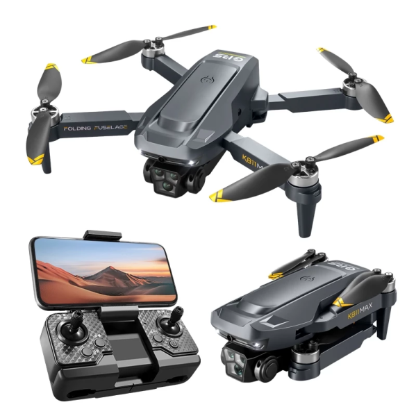 Квадрокоптер дрон с камерой K811 Max с 4K HD, GPS, БК моторы до 500 м. до 12 мин. полета + кейс Квадрокоптер дрон с камерой K811 Max с 4K HD, GPS, БК моторы до 500 м. до 12 мин. полета + кейс