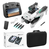 Квадрокоптер с ЖК- дисплеем S159 дрон с камерой 4K, HD ESC, FPV, GPS до 1000 км. 20 мин. полета + кейс