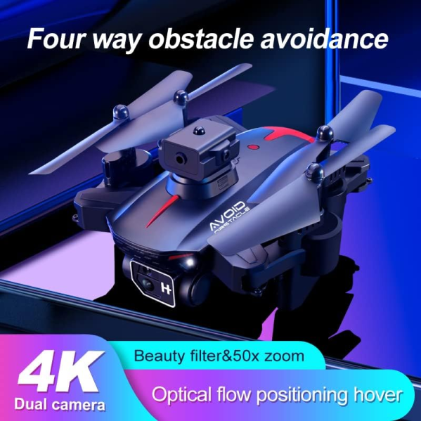 Квадрокоптер с камерой KY605 Pro Mini Drone - 4K, БК моторы 150 м. до 15 хв. + кейс Квадрокоптер с камерой KY605 Pro Mini Drone - 4K, БК моторы 150 м. до 15 хв. + кейс