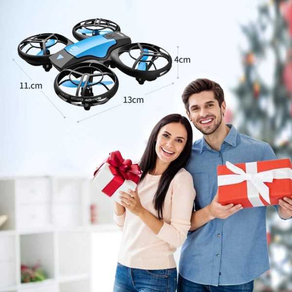 Квадрокоптер с камерой 4K 4D-V8, Wi-Fi FPV, высота, возврат, дрон для детей и взрослых Квадрокоптер с камерой 4K 4D-V8, Wi-Fi FPV, высота, возврат, дрон для детей и взрослых
