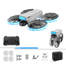 Квадрокоптер ZFR XJ2 MINI WiFi FPV с пультом с экраном 4.3", HD-камерой и бесщёточным мотором до 100 м. до 10 мин.