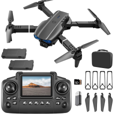 Квадрокоптер дрон E99 камера HD 1080P, экран , FPV, защита от препятствий, управление без телефона