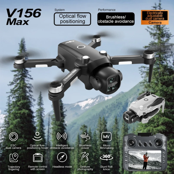 Квадрокоптер A28 PRO дрон с RC пультом 4K EIS бесщеточный до 200 м. 25 мин Квадрокоптер A28 PRO дрон с RC пультом 4K EIS бесщеточный до 200 м. 25 мин