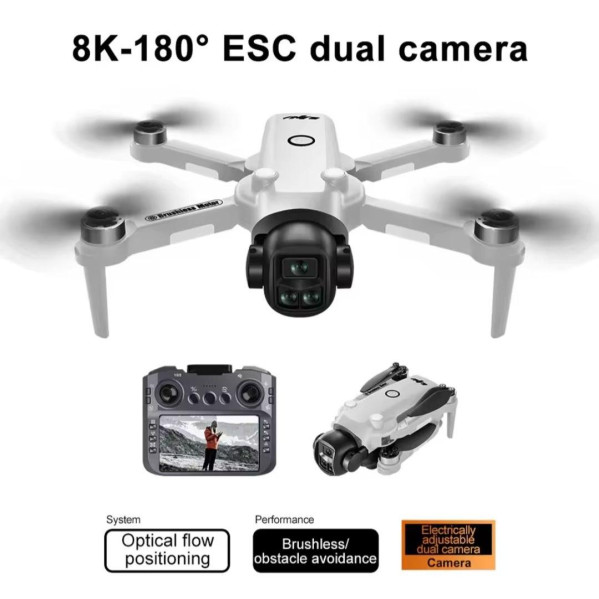 Квадрокоптер A28 PRO дрон с RC пультом 4K EIS бесщеточный до 200 м. 25 мин Квадрокоптер A28 PRO дрон с RC пультом 4K EIS бесщеточный до 200 м. 25 мин