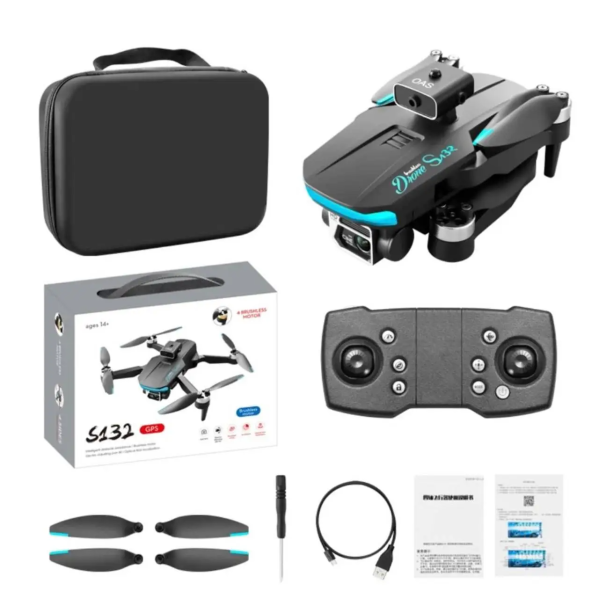 S132 Pro Квадрокоптер дрон с камерой, WIFI GPS, обход препятствий, FPV БК. моторы полет до 1 км S132 Pro Квадрокоптер дрон с камерой, WIFI GPS, обход препятствий, FPV БК. моторы полет до 1 км