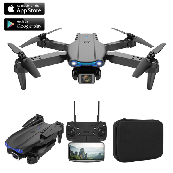 Детский квадрокоптер E99 PRO с камерой HD 720P, WiFi FPV, до 30 мин полёта, 2 аккумулятора, подарок Детский квадрокоптер E99 PRO с камерой HD 720P, WiFi FPV, до 30 мин полёта, 2 аккумулятора, подарок