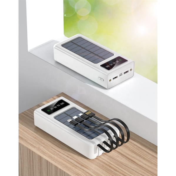 Внешний аккумулятор Мощный повербанк power bank портативный с солнечной батареей 50000mah Внешний аккумулятор Мощный повербанк power bank портативный с солнечной батареей 50000mah