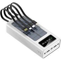 Power bank повербанк PowerBank 50000 mAh с солнечной батареей Для  Смарфона