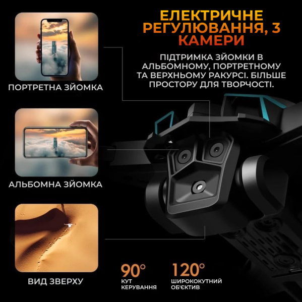 Дрон K12 с камерой, радиоуправляемый квадрокоптер, лучший подарок для детей и взрослых, FPV, простой в управлении Дрон K12 с камерой, радиоуправляемый квадрокоптер, лучший подарок для детей и взрослых, FPV, простой в управлении