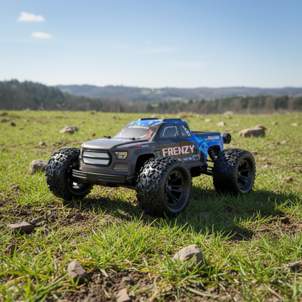 Радиоуправляемая машинка HOSHI N517 Frenzy 1:12 4WD до 70 км/ч RC монстр-трак на пульте ESC 45A, 3S LiPo, металлическая трансмисси Радиоуправляемая машинка HOSHI N517 Frenzy 1:12 4WD до 70 км/ч RC монстр-трак на пульте ESC 45A, 3S LiPo, металлическая трансмисси